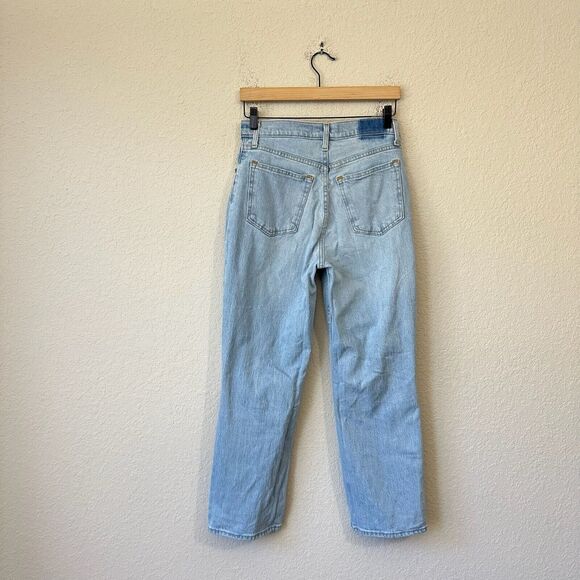 ABERCROMBIE & FITCH The 90s Jeans Blue Straight Ultra High Rise - Picture 2 of 16